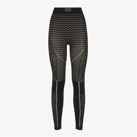 fendi knit leggings|fendi leggings black tech fabric.